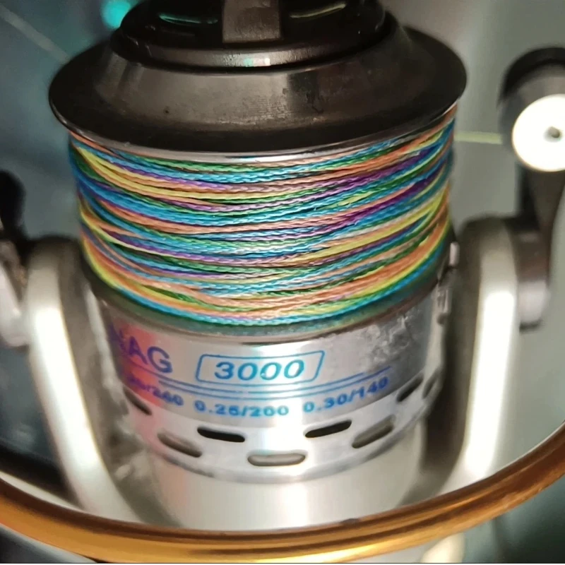 Línea de pesca trenzada PE multicolor suave, alta resistencia - imagen 2