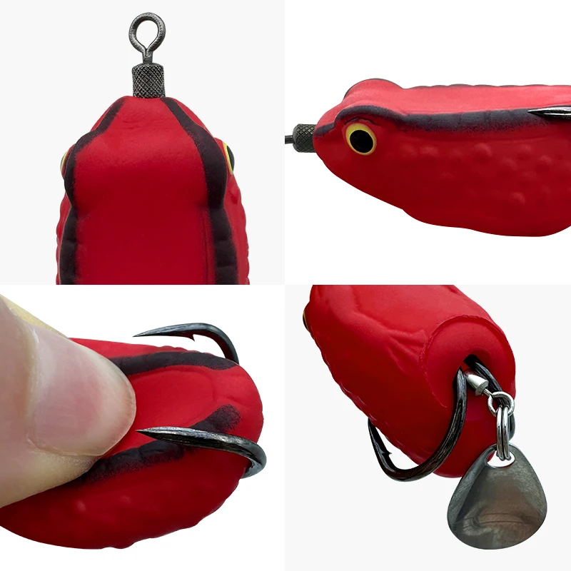 Señuelo rana ShareShark doble anzuelo con cebo blando