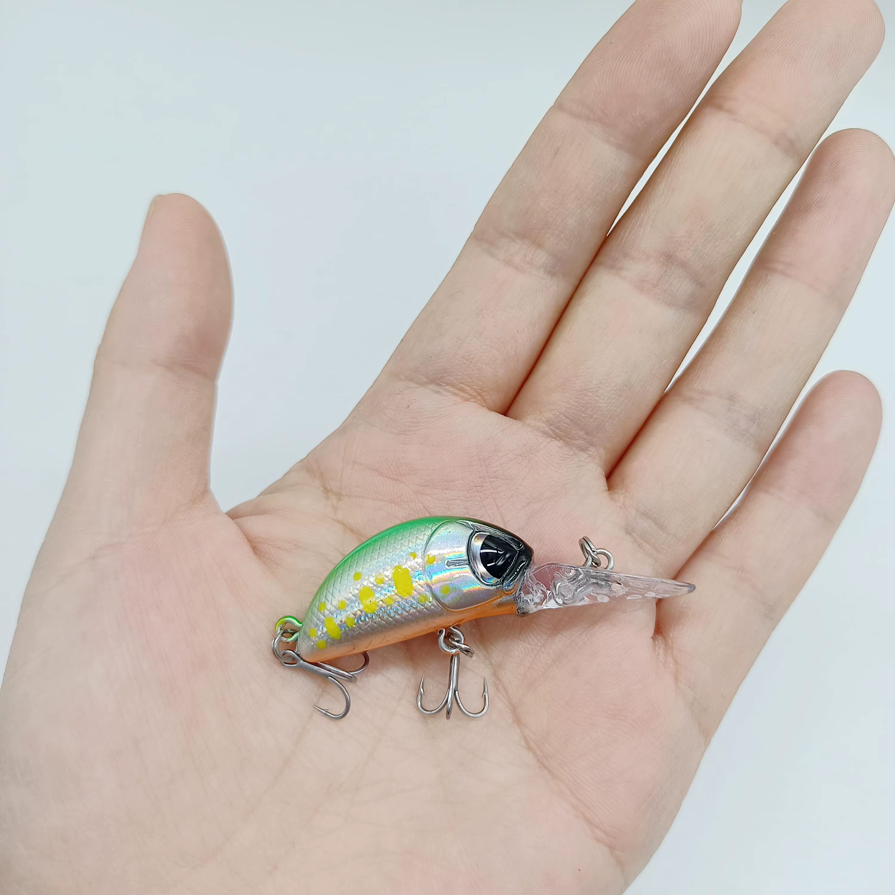 DUODUOYU Crankbait Minnow flotante para señuelos duros Wobbler