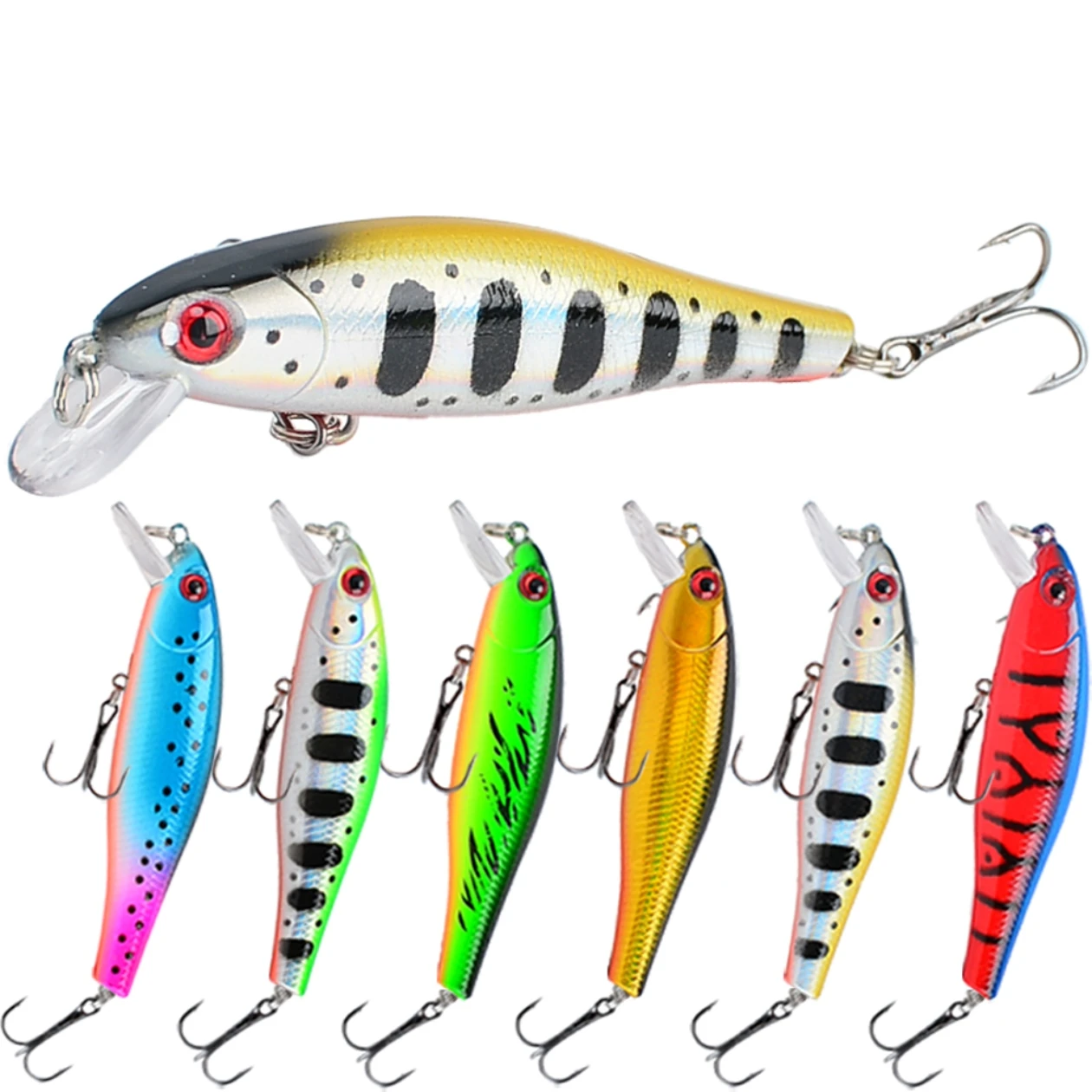 Señuelo Crankbait con ojos 3D – Jig plástico - imagen 5