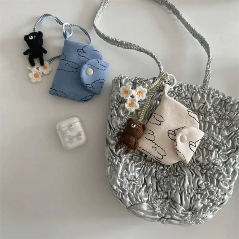 Monedero estudiante floral portátil con tarjetero y funda pequeña - imagen 2