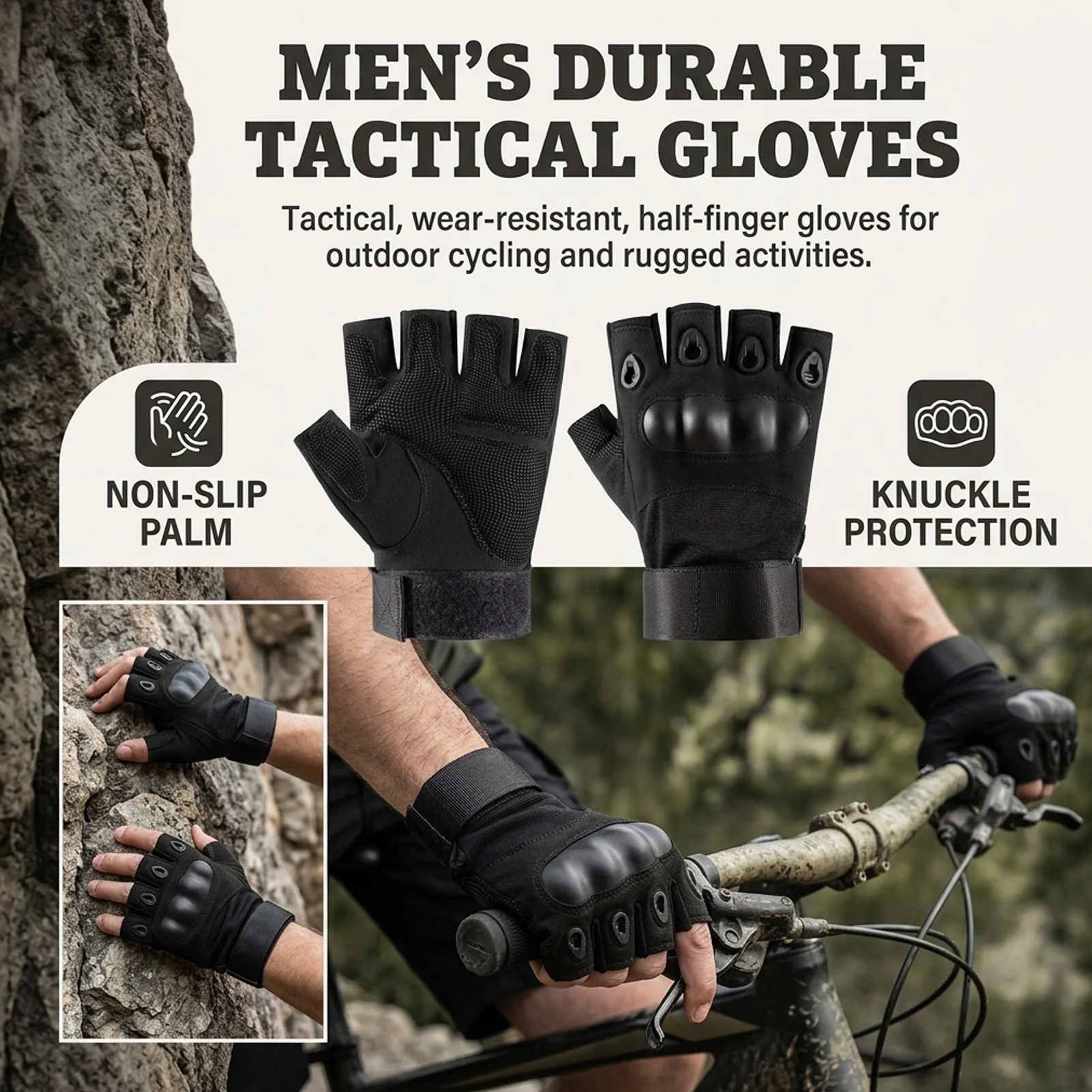 Guantes antideslizantes listos para actividades
