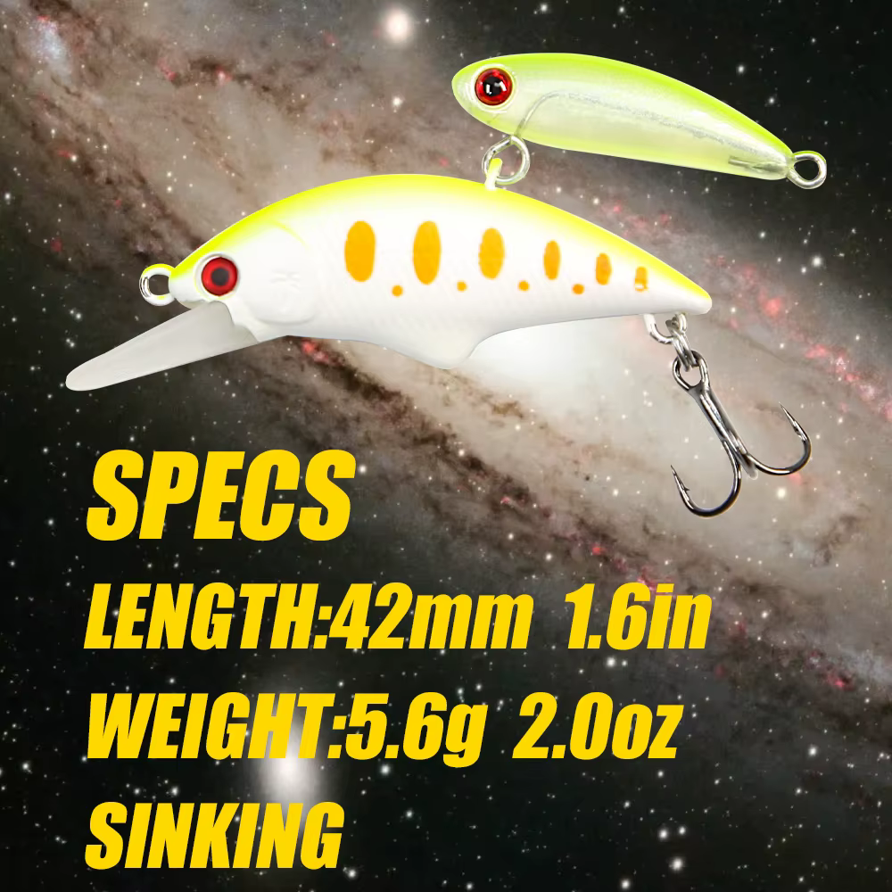 B&U Minnow Sinking 42mm – Señuelo hundido para lubina, perca, lucio - imagen 4