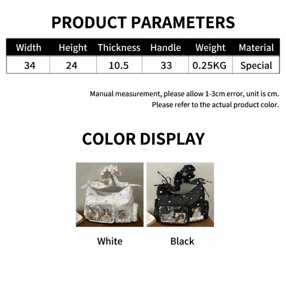 Bolso bandolera transparente con lunares New Star – PVC ligero - imagen 4