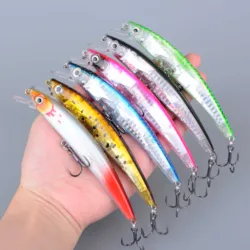 Crankbait láser minnow duro para lucio, carpa y lubina