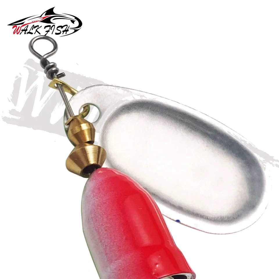WALK FISH Señuelo Giratorio Metal – Cebo Anzuelo Triple Lucio - imagen 5