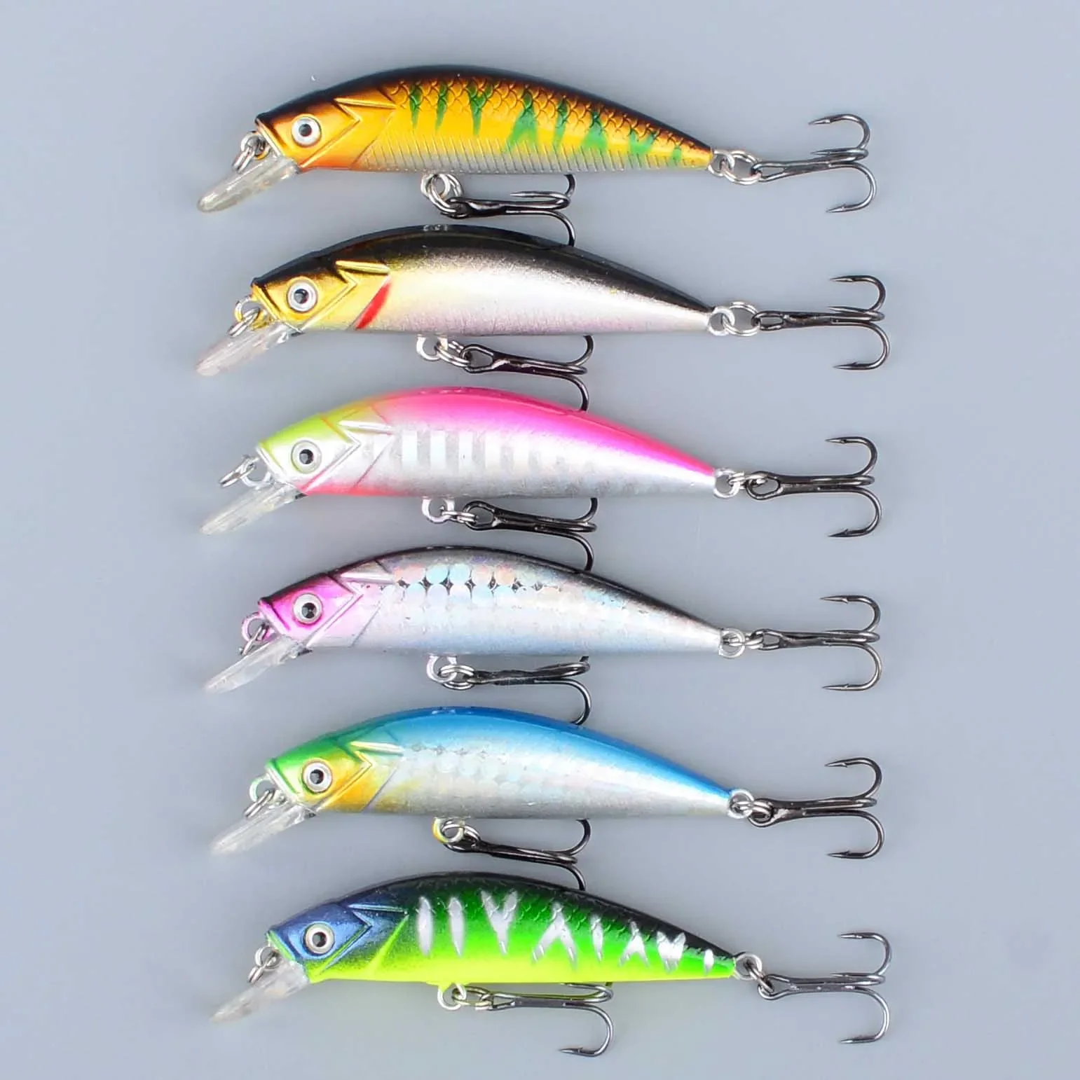 Señuelo de pesca tipo lápiz con ojos 3D