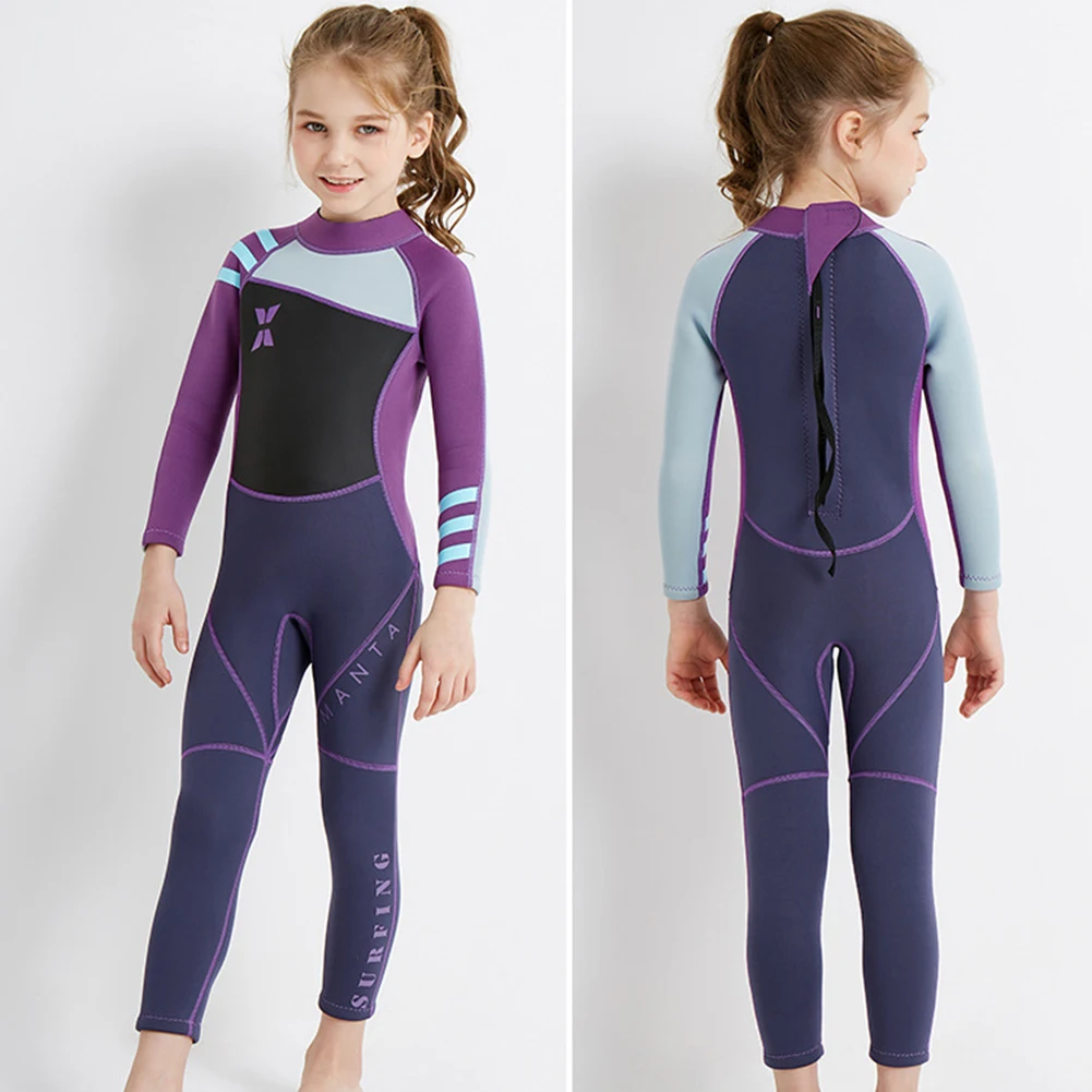 Traje de neopreno anti-UV manga larga infantil para surf y buceo - imagen 2
