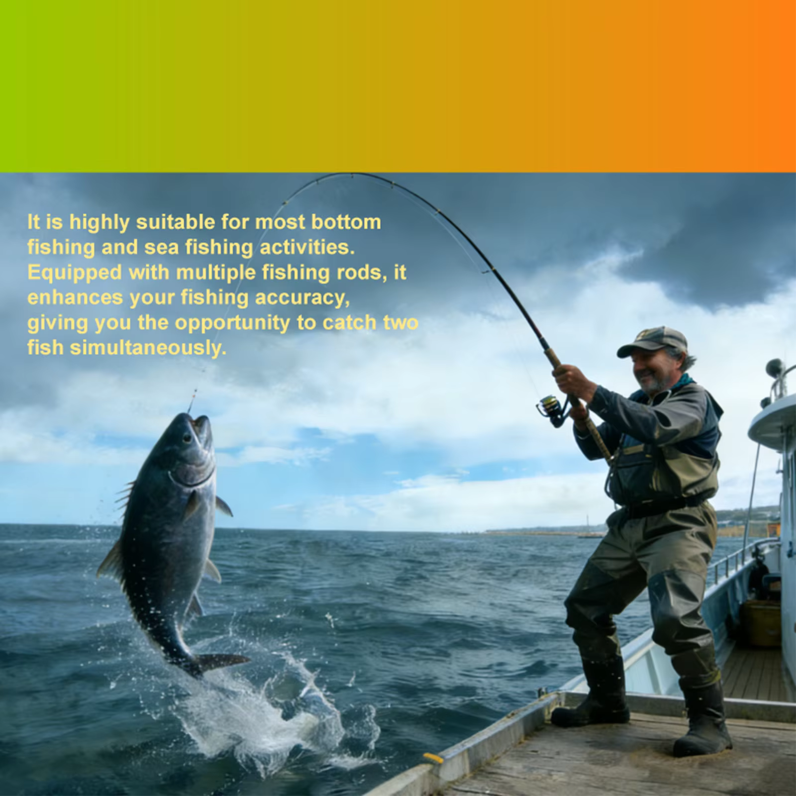 Línea de Pesca con Emerillones Nylon 60 lb para Agua Salada - imagen 3