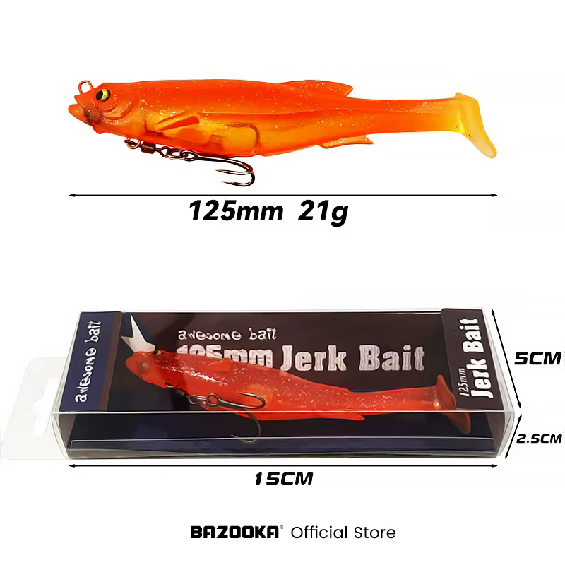 Bazooka Swimbait Cola T – Señuelo de vinilo para lubina y jigging - imagen 3