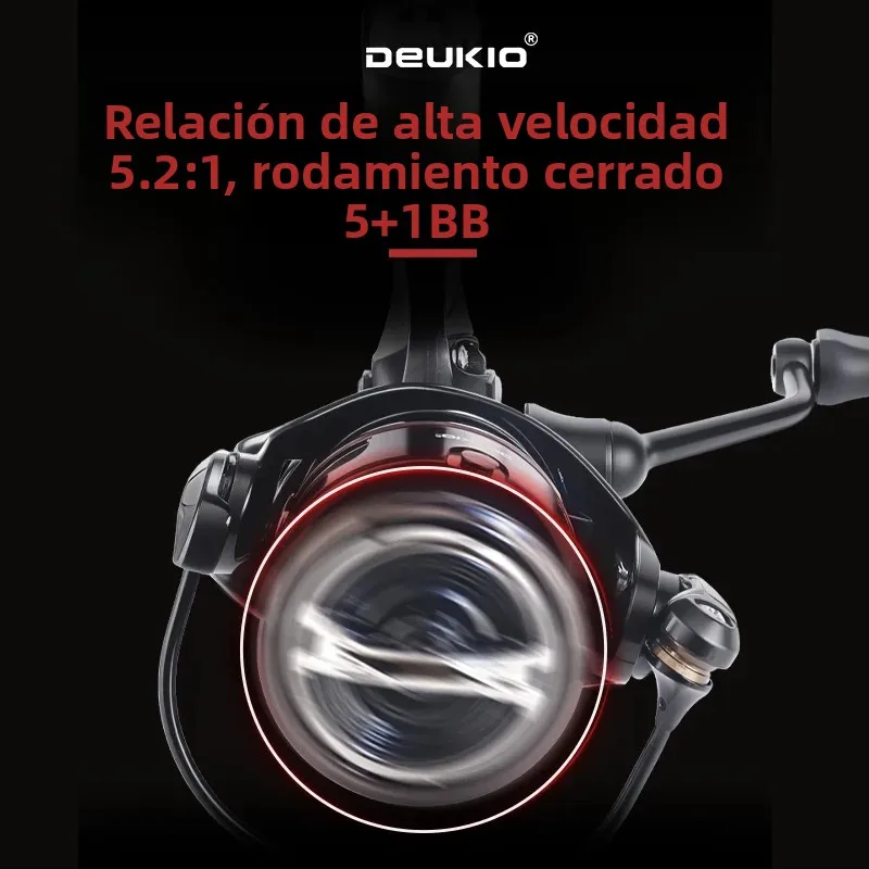 Carrete de Pesca Giratorio DEUKIO – Ligero para agua salada - imagen 3