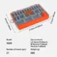 Organizador impermeable de señuelos con compartimentos ajustables - imagen 5