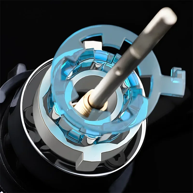 Okuma Baoxiong carrete de pesca metálico con freno y rueda giratoria - imagen 5
