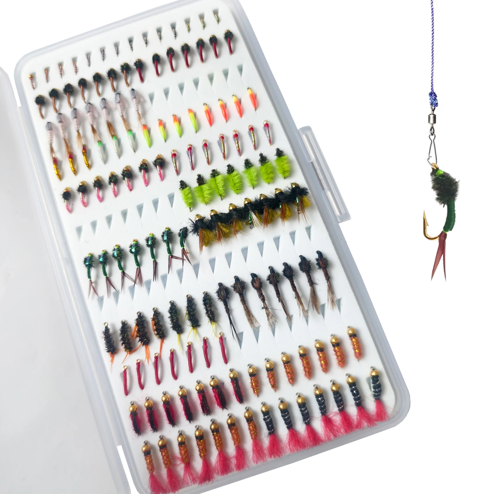 Moscas de pesca FREE FISHER – Ninfas y Midge para agua dulce - imagen 2