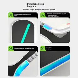 Cinta protectora luminosa para borde de raqueta de Pickleball