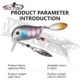 WALK FISH señuelo de superficie minnow con brillo giratorio para lubina - imagen 5