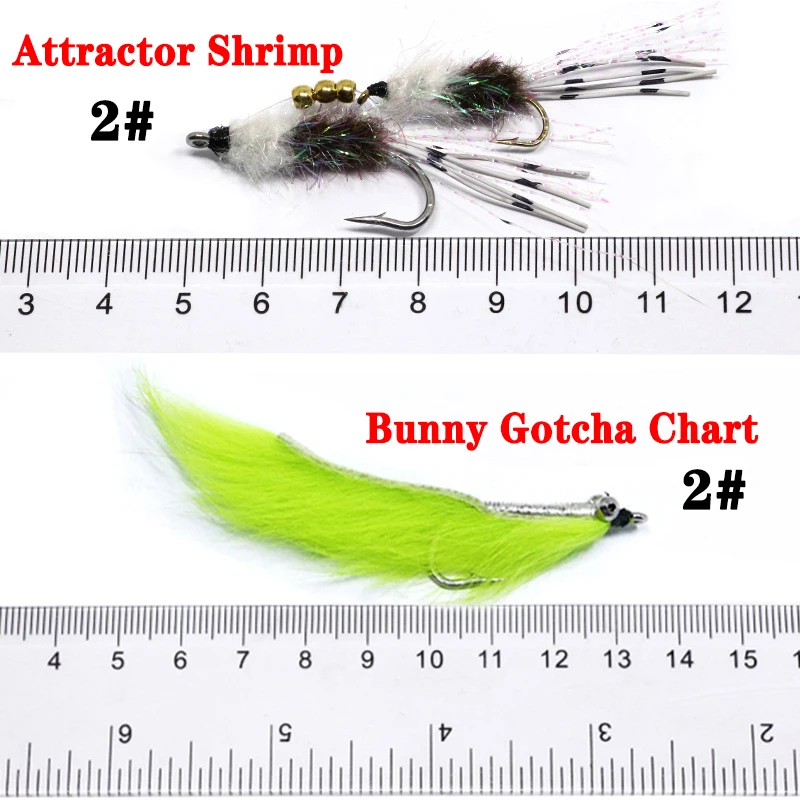 Señuelo mosca salada baitfish y crayfish para lubina, bonefish - imagen 5