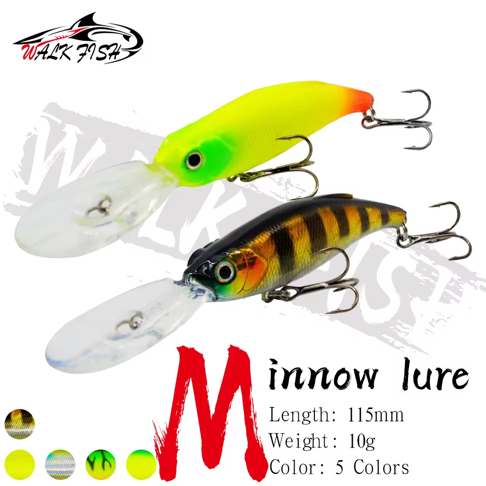 Walk Fish Minnow 115mm 10g – Wobbler agua dulce 2-4m - imagen 5