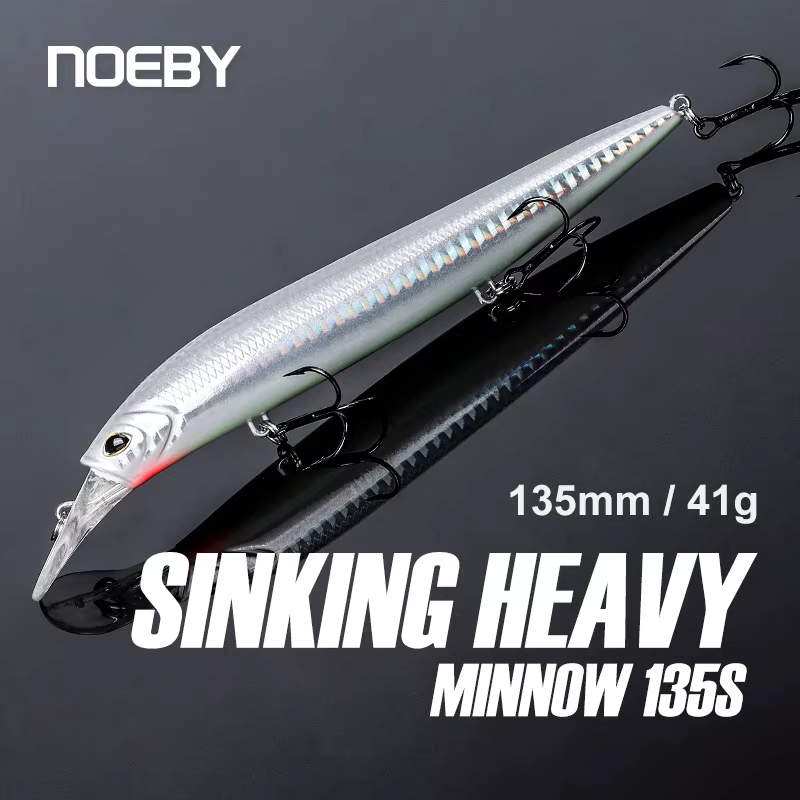 NOEBY Jerkbait Wobbler hundido 41g para lubina