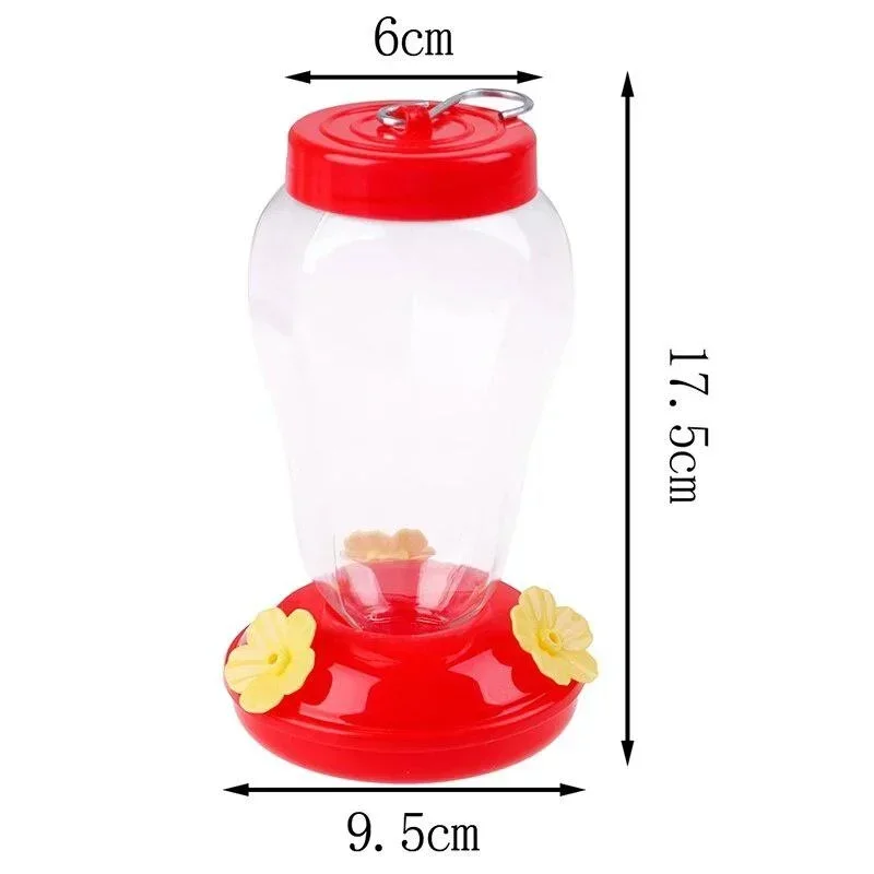 Bebedero colgante transparente para colibríes – fácil de limpiar - imagen 5