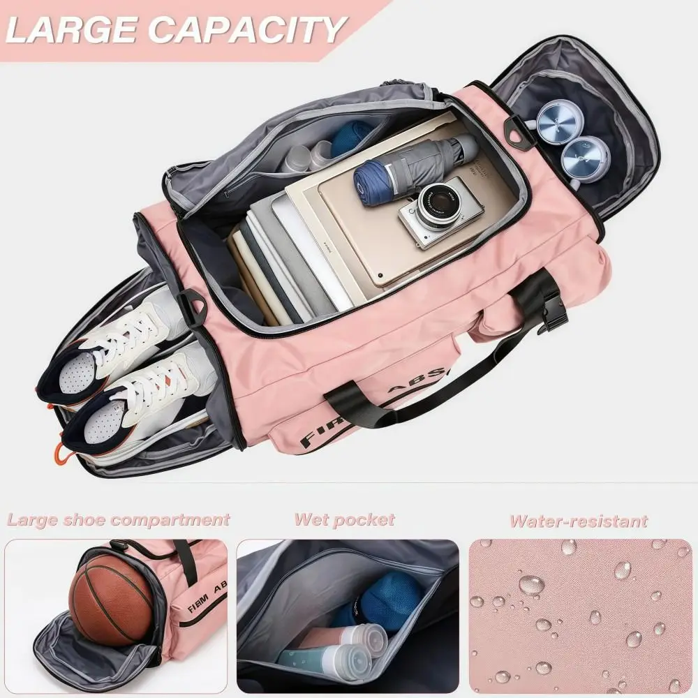 Mochila de pesca con separación seca y húmeda, compartimento para calzado - imagen 3