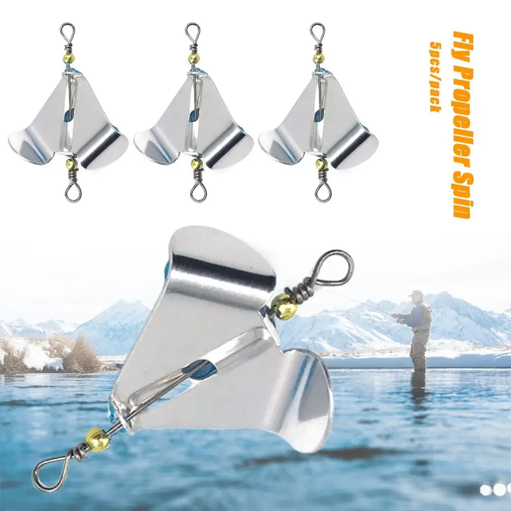 Hélice de mosca giratoria inox: cuchillas para señuelos - imagen 5