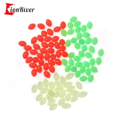 LIONRIVER Cuentas luminosas – Espaciales flotantes ovales para pesca
