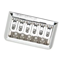 Puente de Guitarra Eléctrica Plateado 76 mm con Sillín en U