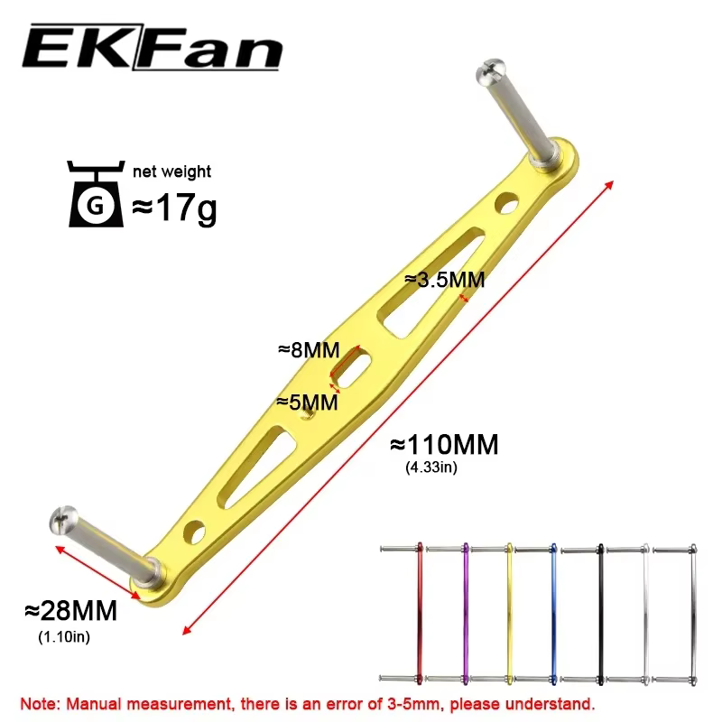 Manivela Metálica EKFAN para Shimano y Daiwa – Brazo Resistente