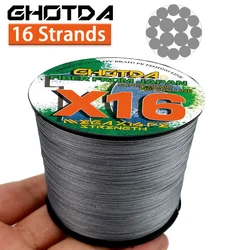 Multifilamento trenzado X16 – Línea de pesca PE resistente