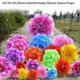 Accesorio de danza con flores de peonía en tela colorida - imagen 5