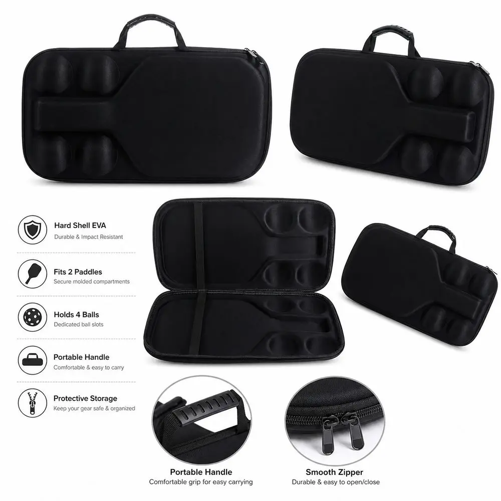 Funda rígida EVA para raqueta de Pickleball, impermeable y protectora - imagen 3
