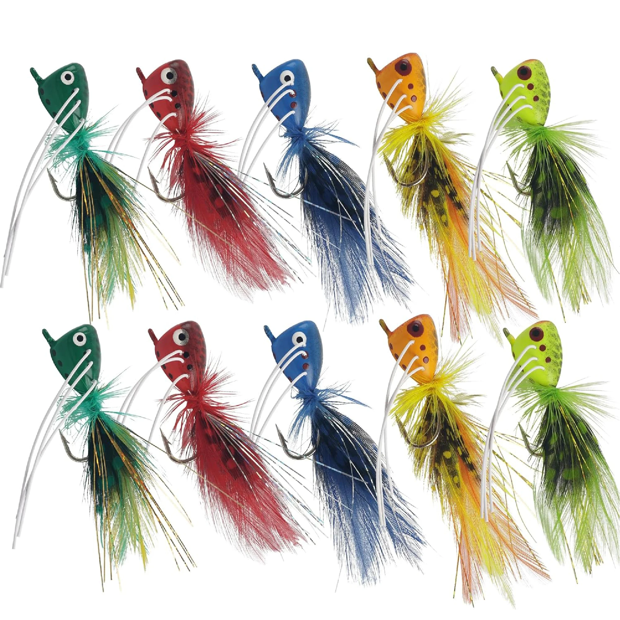 Señuelo popper lubina para pesca con mosca viva de insectos