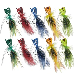Señuelo popper lubina para pesca con mosca viva de insectos
