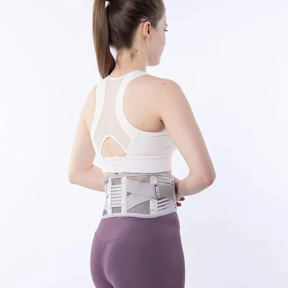 Faja lumbar ajustable con varillas de acero y soporte de compresión - imagen 3