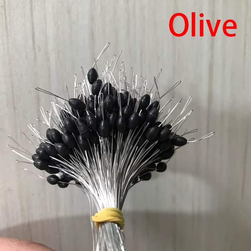Flotador de silicona negro para pesca