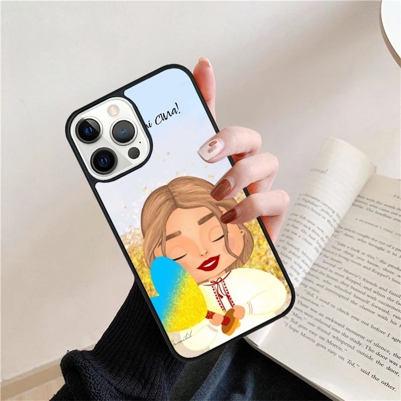 Funda con bandera de Ucrania vista trasera