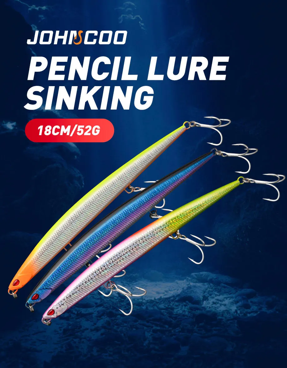 Minnow jerkbait de hundimiento rápido