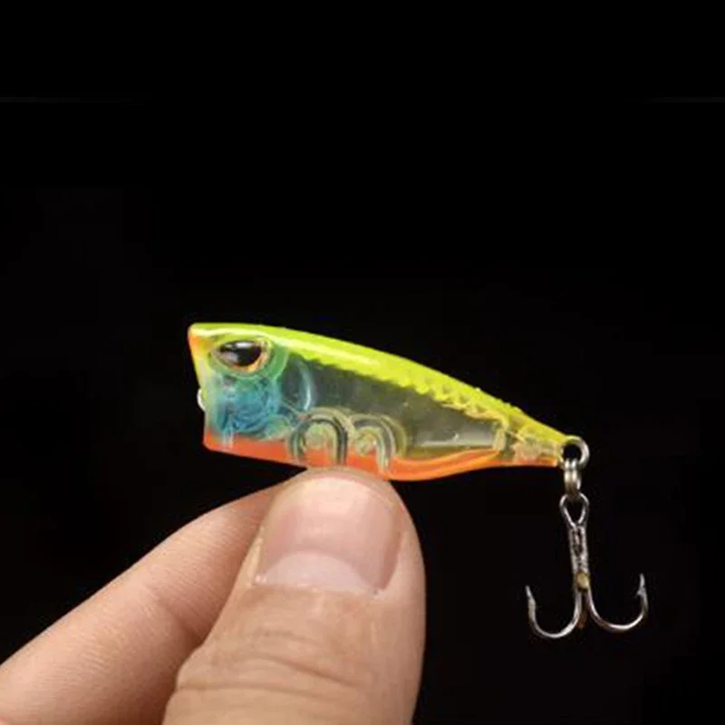 Mini Popper CrankBaits Señuelos Superficie Pesca Carpa - imagen 3