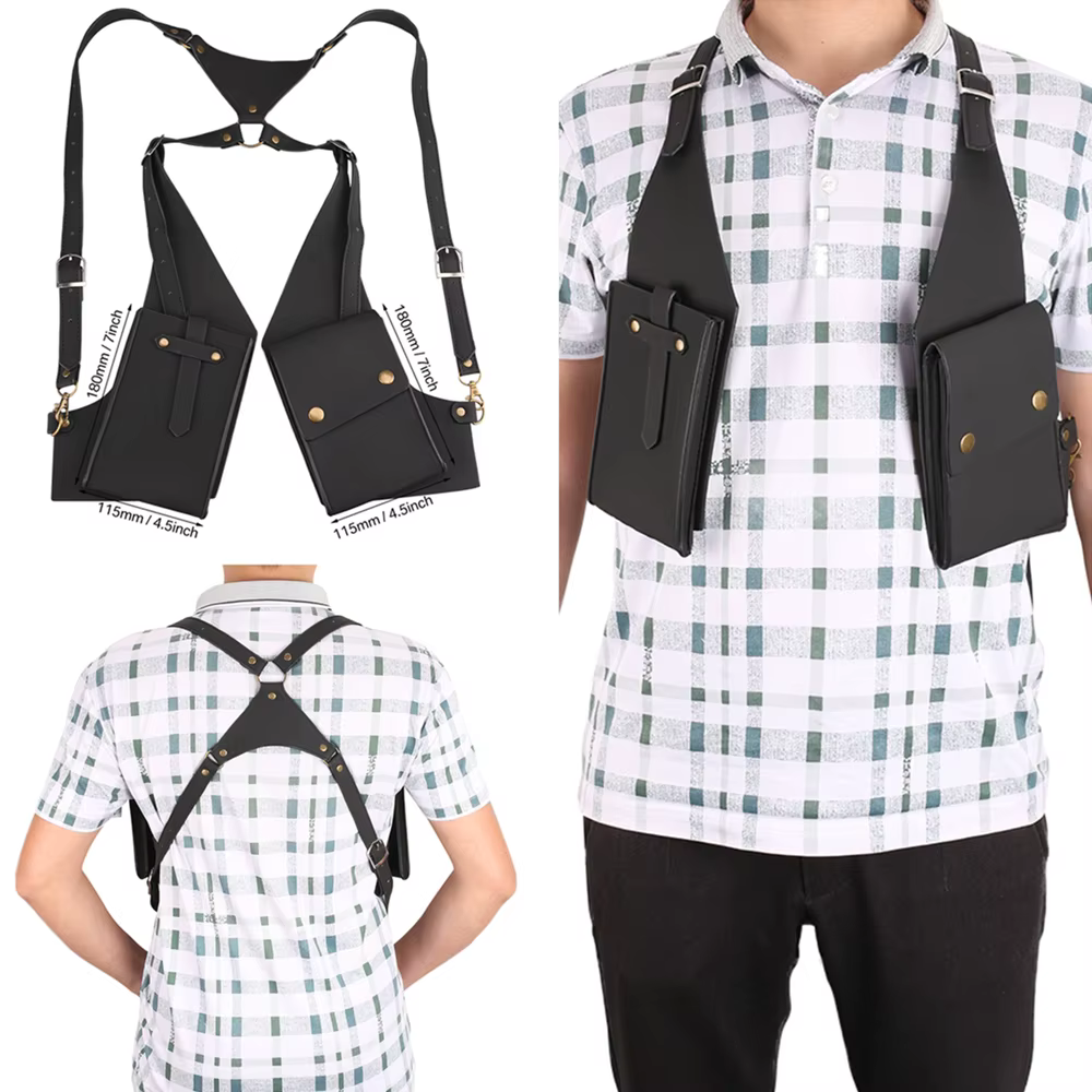 Cartera antit Robo oculta para hombre – Doble hombro="textris="true"/> - imagen 2