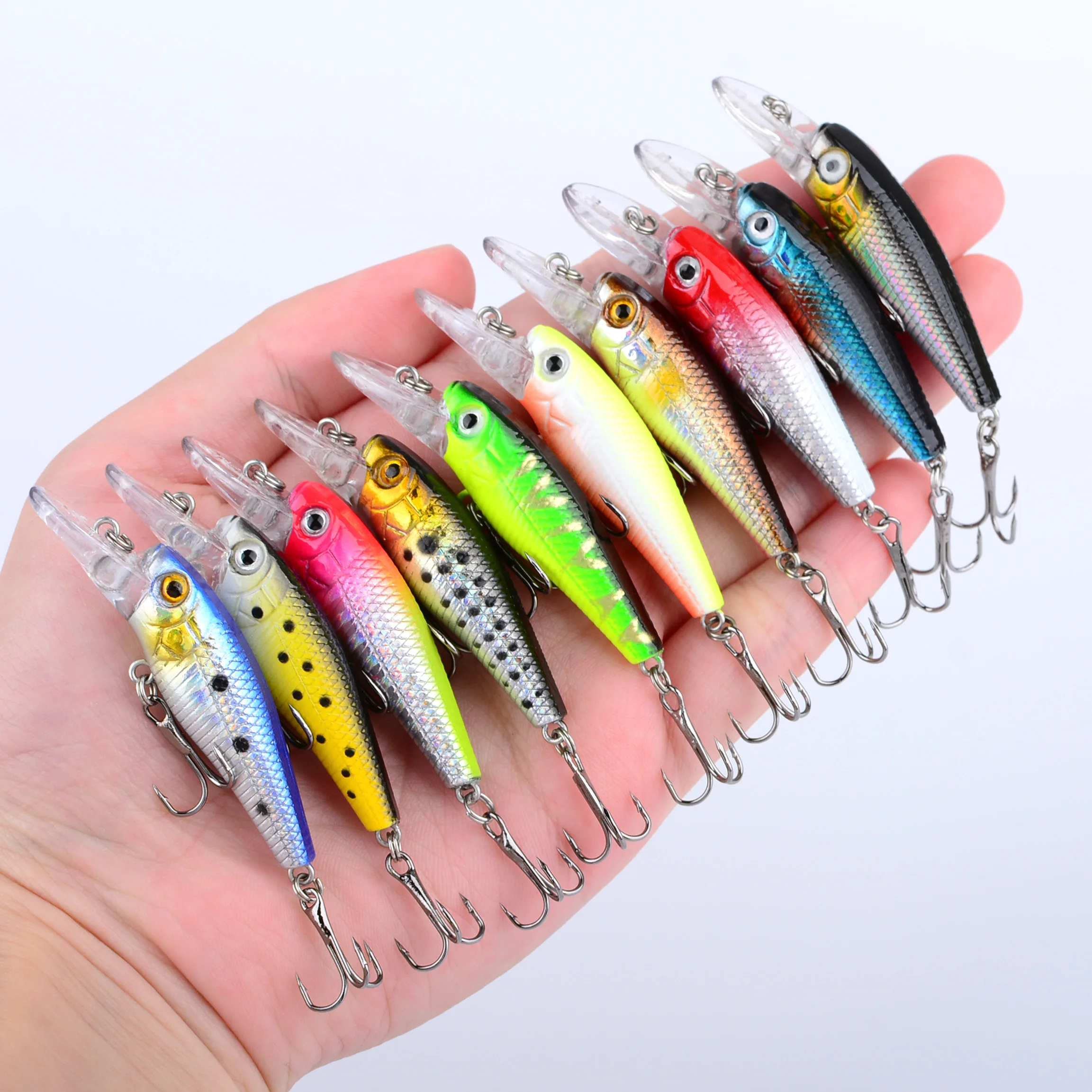 Crankbait multisección tipo minnow para perca y carpa - imagen 3