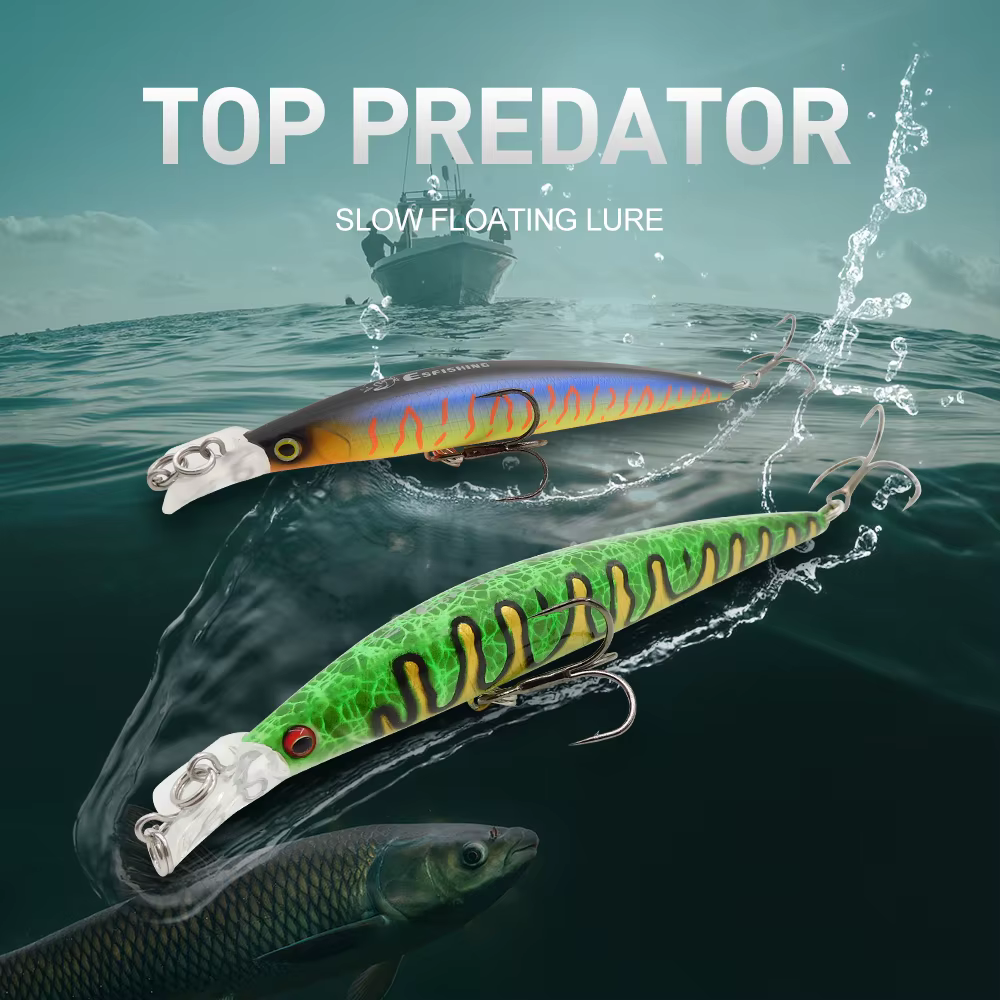 ESFISHING Minnow flotante – Señuelo para agua superior - imagen 4