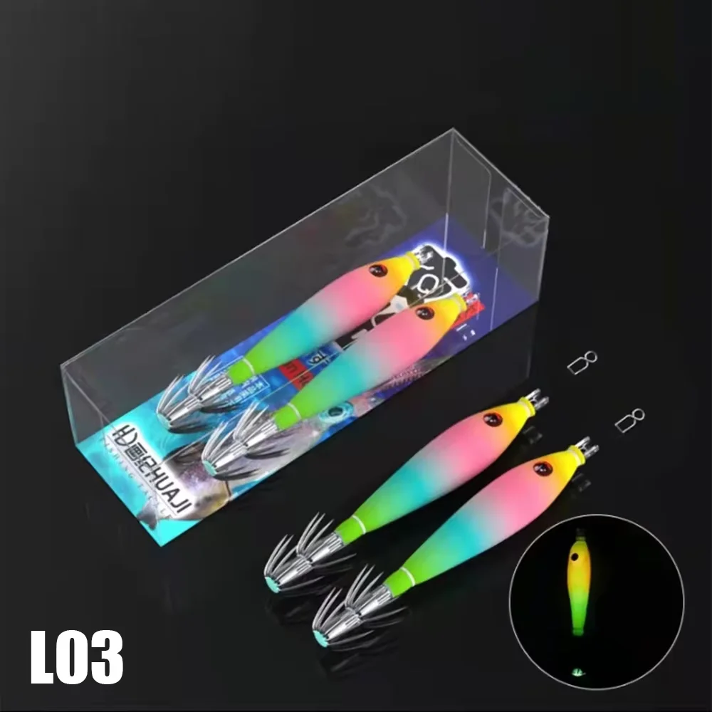 Seaknight señuelo luminoso tentador para calamar de doble capa - imagen 2