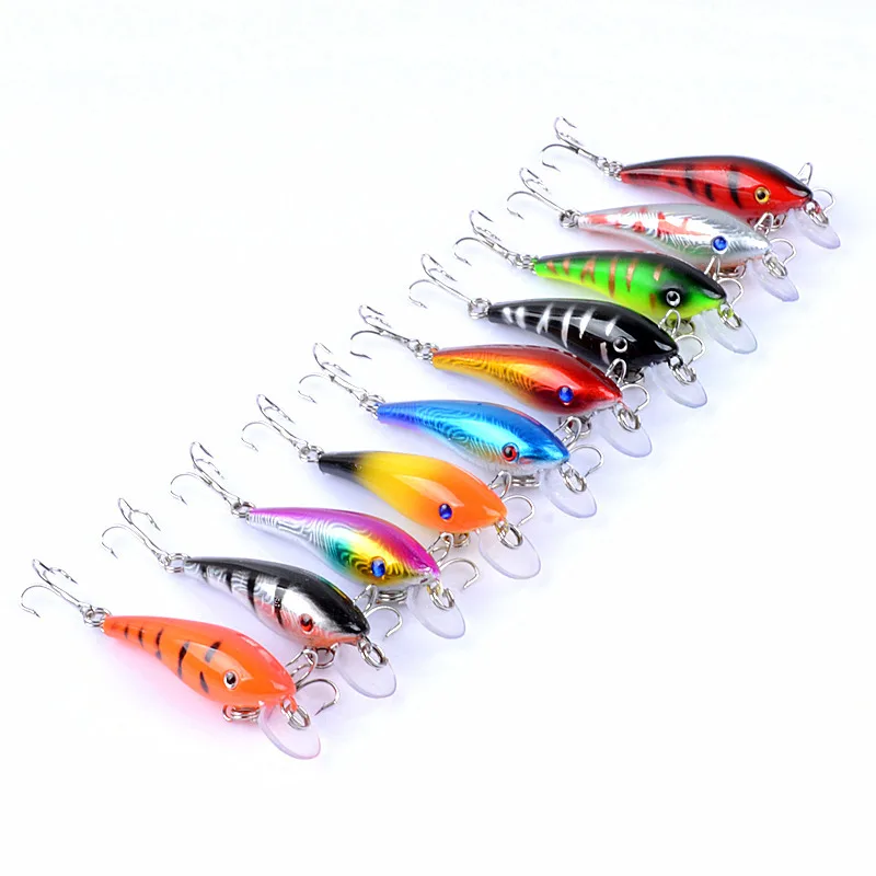 Señuelo Minnow con ojos 3D y anzuelos triples - imagen 2
