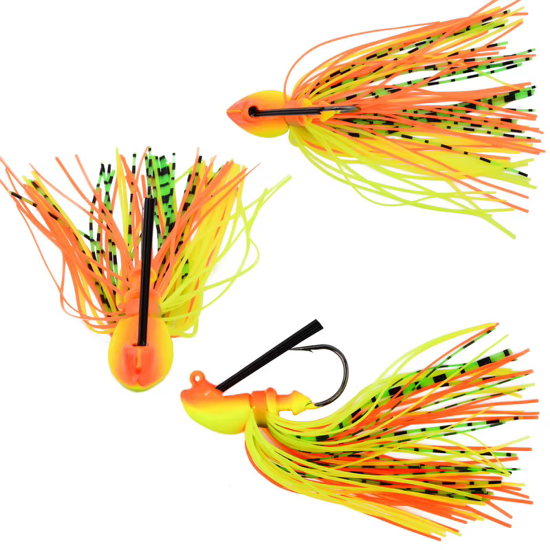 Spinnerbait sin púas negro para lucio y lubina – Boca grande - imagen 3