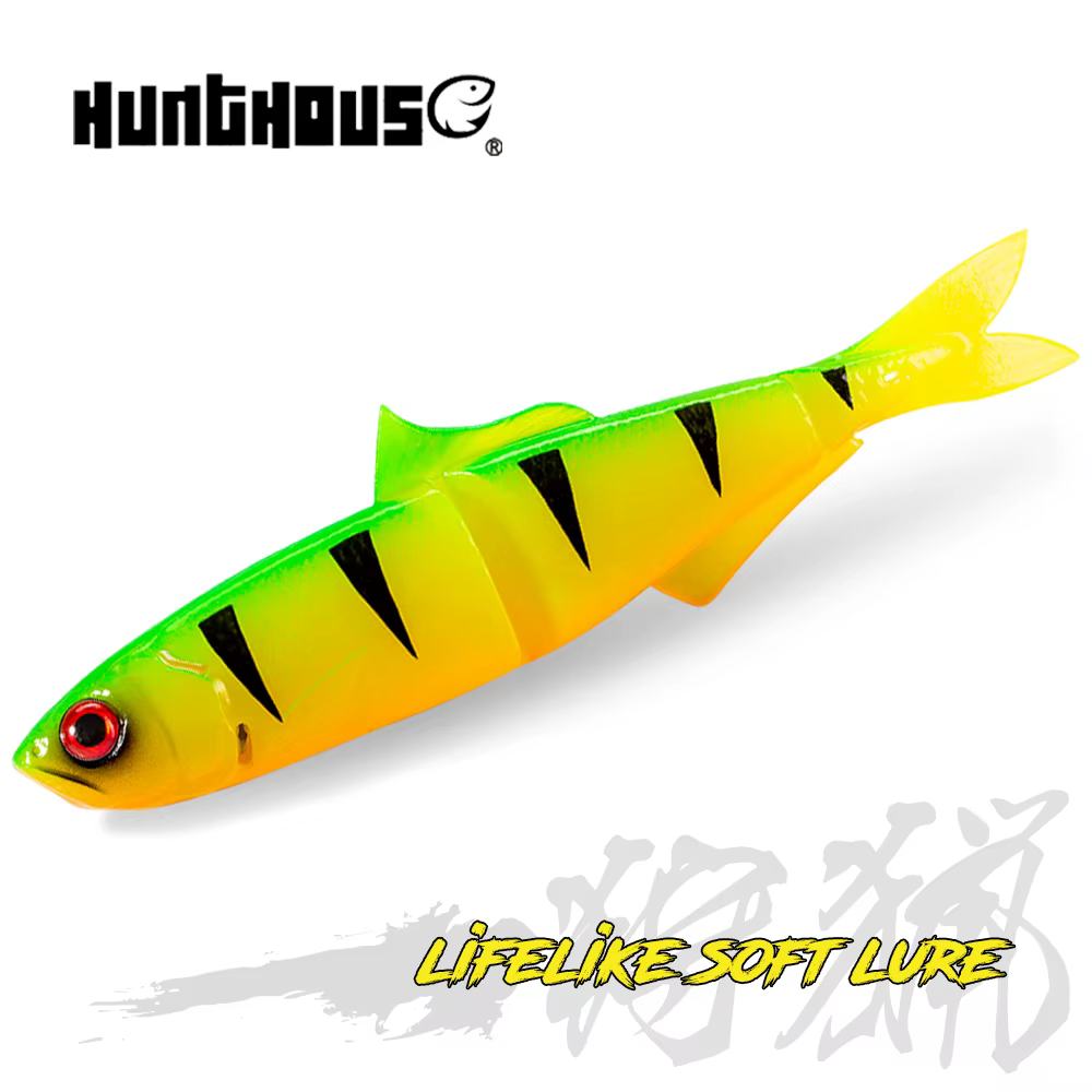 Hunthouse señuelo flexible de natación vinilo lucio, lubina y trucha - imagen 4