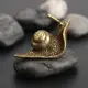Estatua de caracol retro de cobre puro para decoración de escritorio - imagen 3