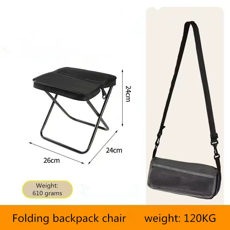 Taburete Plegable QAJTAO – Mini Silla de Pesca Portátil