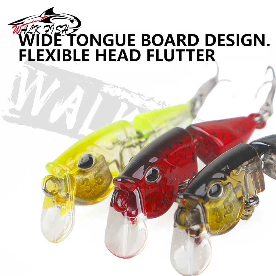 WALK FISH Mini Swimbait Minnow hundible – micro señuelo - imagen 5