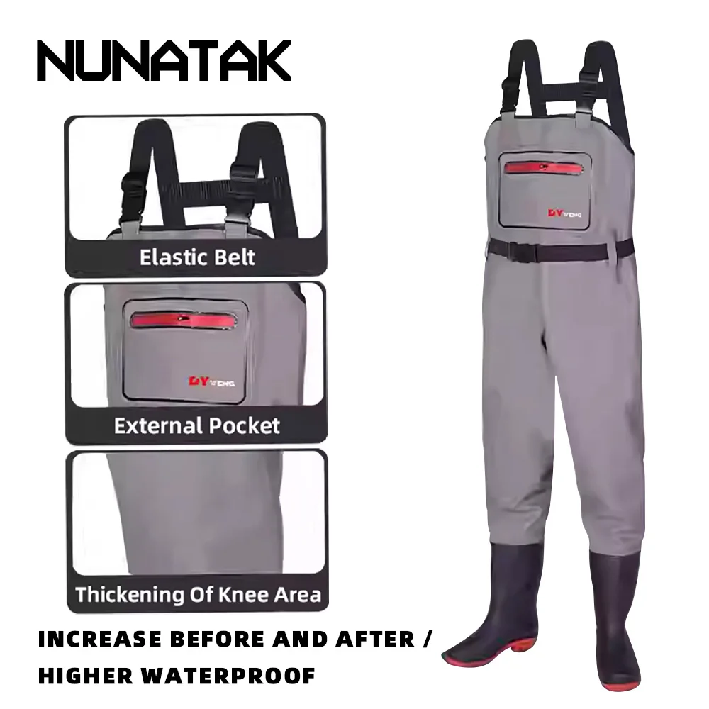Pantalones impermeables NUNATAK para pesca y vadear en roca invernal - imagen 4